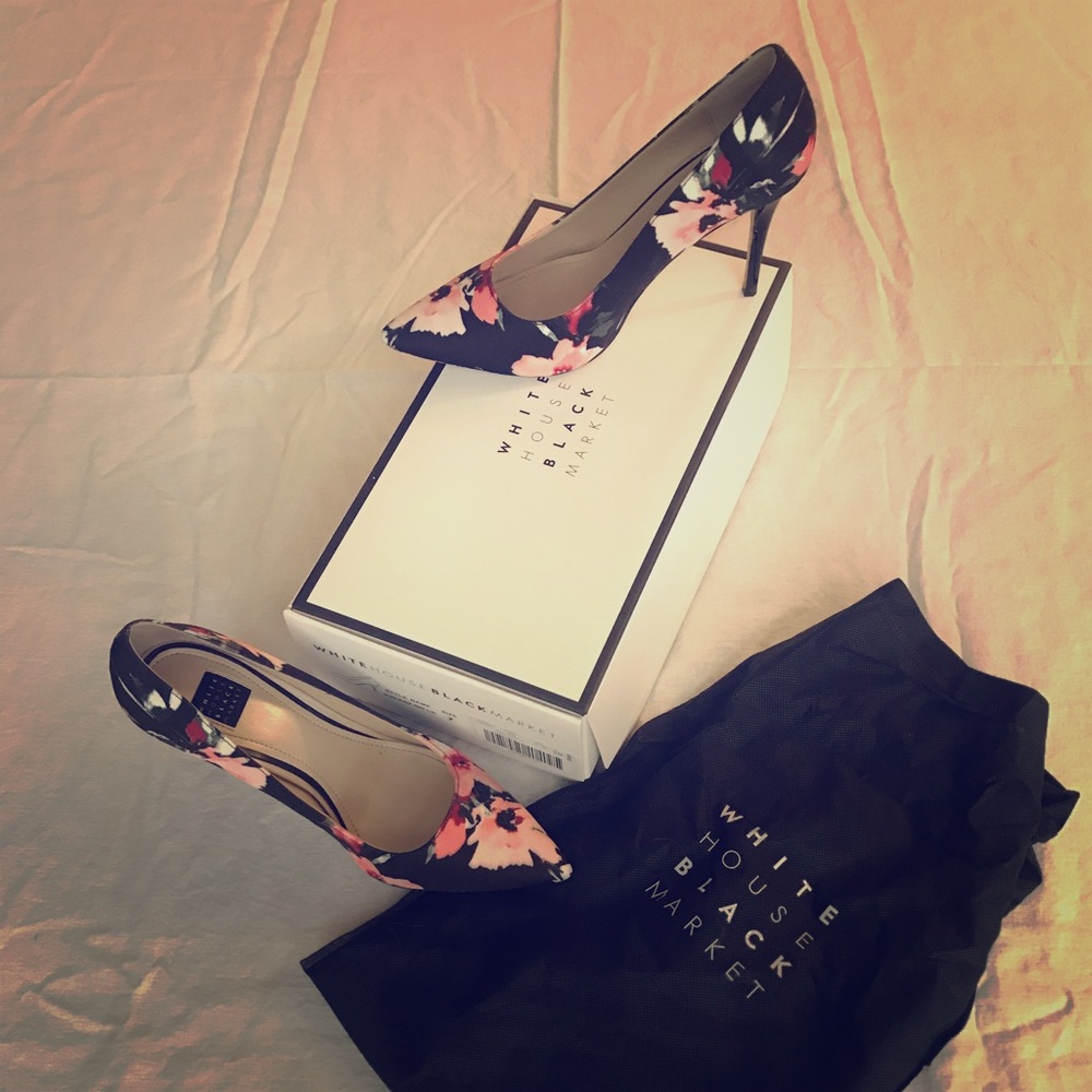 Floral heels from White House Black Market